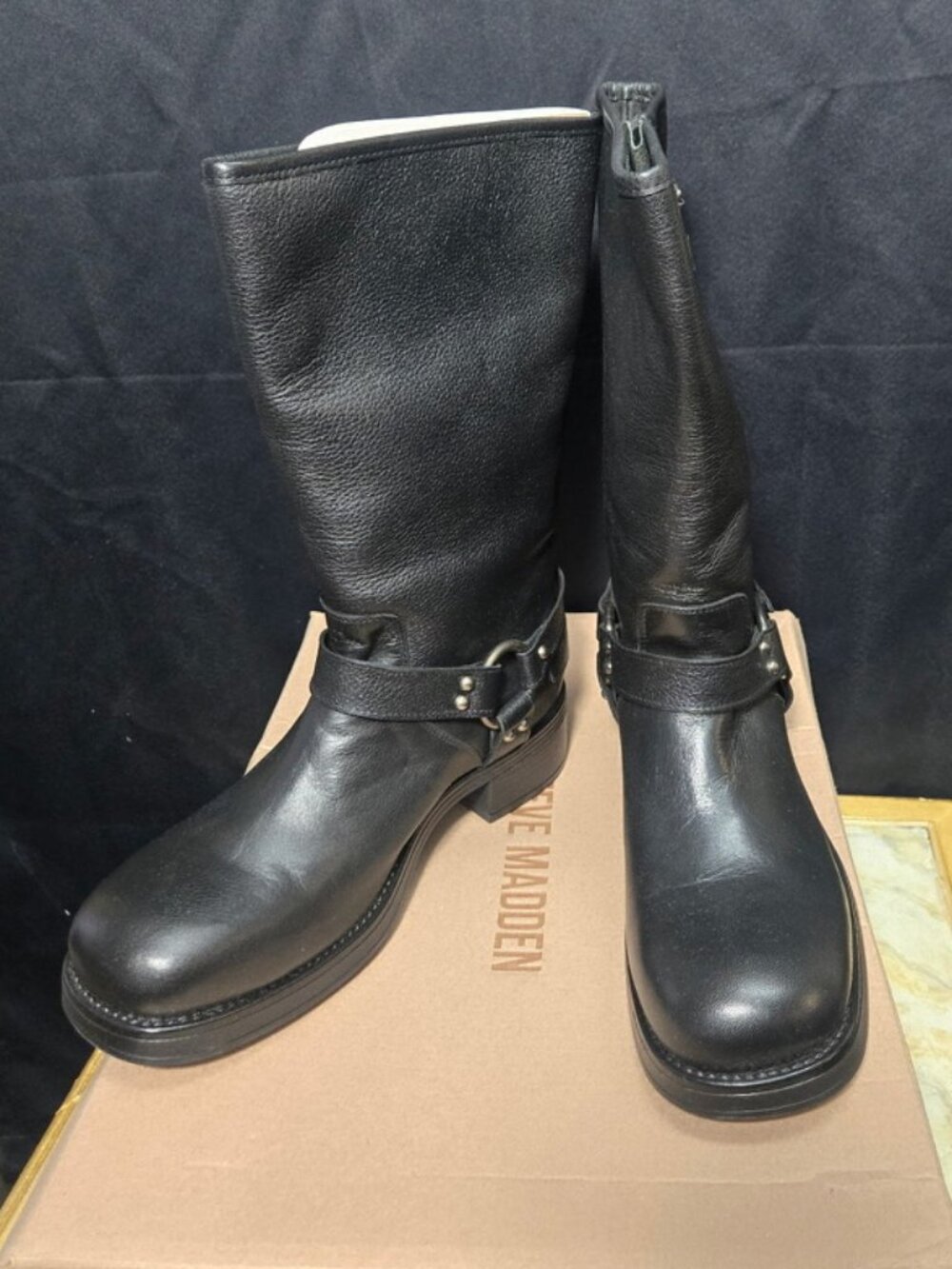 🖤⚡ Steve Madden Astor Biker Boots | Edgy Leather Statement Boots 🤘✨